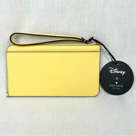 Kate Spade Mrs.Potts Wristlet Yellow Disney Beauty & The Beast Clutch Wallet New - Picture 6 of 6